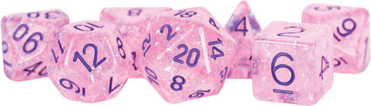 16mm Resin Flash Dice Poly Set: Pink