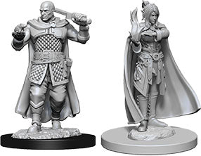 D&D Nolzur's Marvelous Unpainted Miniatures - W08 Human Ranger & Moon Elf Sorcerer