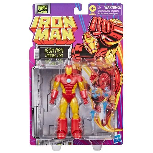 Marvel Legends - Iron Man: Iron Man (Model 9) Retro Card 6-inch Action Figure