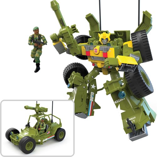 Transformers Collaborative: G.I. Joe Mash-Up: Bumblebee A.W.E. Striker & Lonzo Stalker Wilkinson Figure