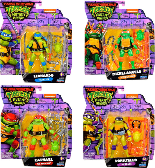 TMNT: Mutant Mayhem Movie Basic Figure 4-Pack