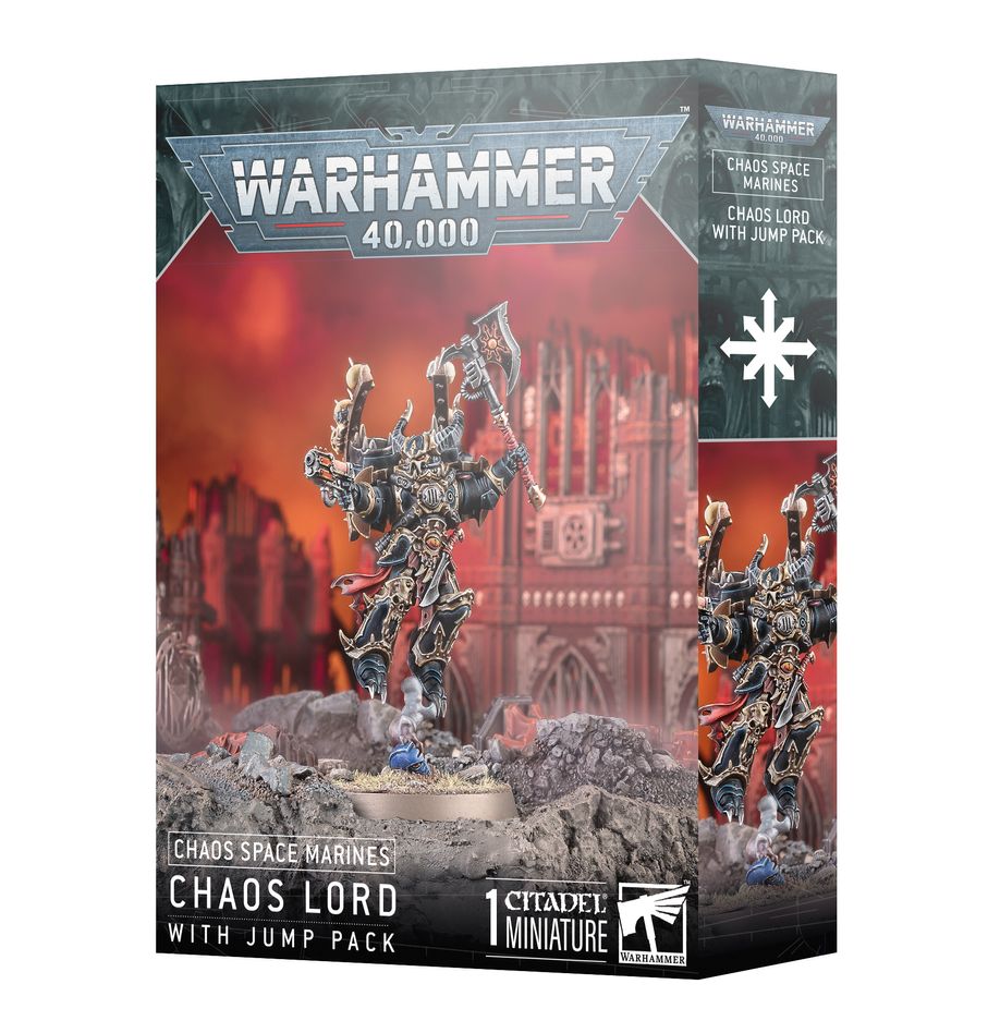 Warhammer 40k - Chaos Space Marines: Chaos Lord with Jump Pack