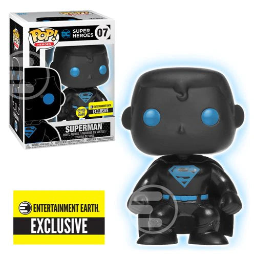 Funko Pop! DC Super Heroes: Superman Silhouette #07 (Entertainment Earth Glow in the Dark Exclusive)