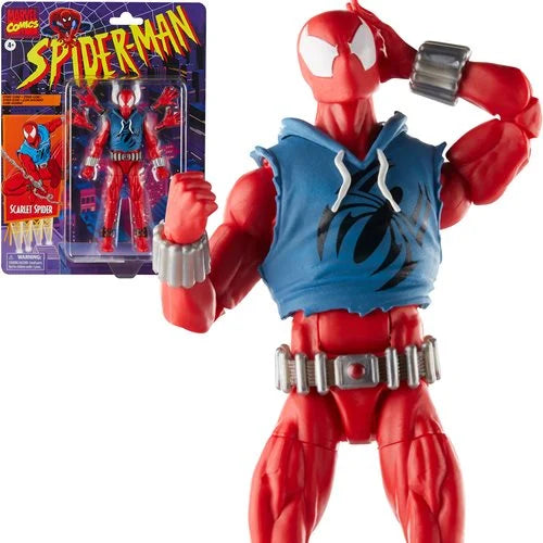 Marvel Legends - Spider-Man: Scarlet Spider Retro Card 6-inch Action Figure