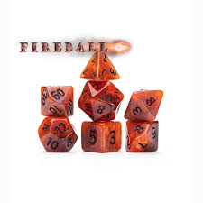 Aether Dice: Fireball 7 Die-Set