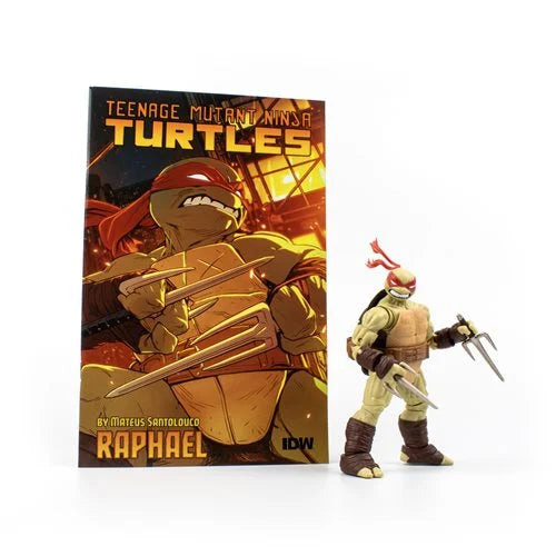 Teenage Mutant Ninja Turtles:  BST AXN - IDW Raphael Action Figure and Comic Book Set