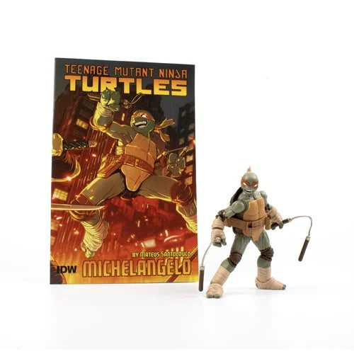 Teenage Mutant Ninja Turtles:  BST AXN - IDW Michelangelo Action Figure and Comic Book Set